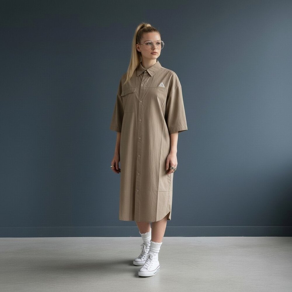 Nike ACG Orb Weaver Women's Dri-FIT ADV UV Protection Mocha Dress NWT XLarge